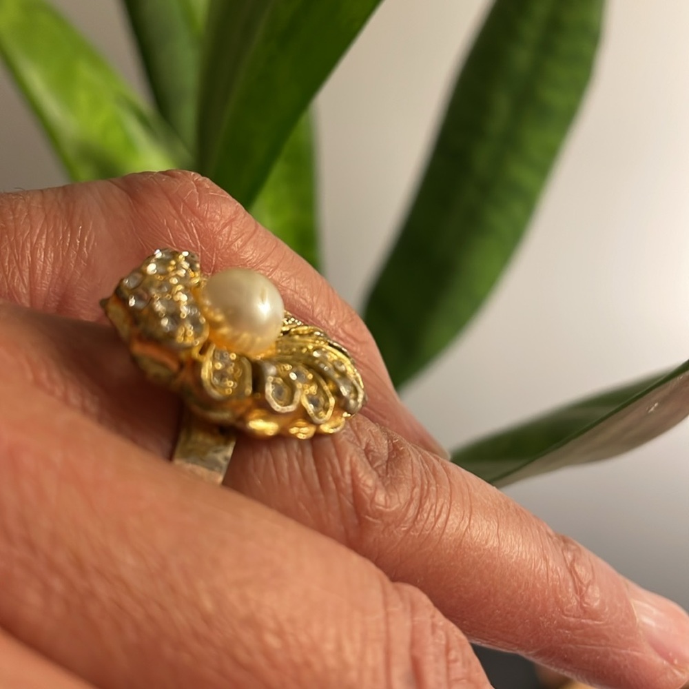 GOLD/SILVER PEARL RINGS - Picture 7 of 7